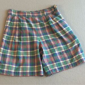 Susan Bristol Women's Plaid Shorts - Red, Green, Blue